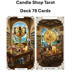 candle shop  tarot deck 78 cards